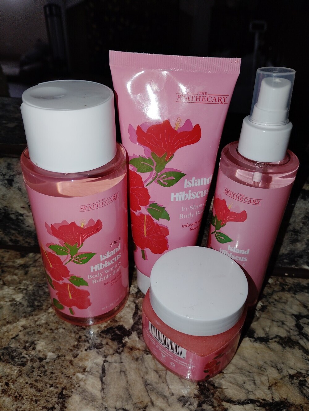 Island Hibiscus Bath & Body Set - The SpaThecary - Pink - Picture 2 of 3